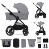Poussette polyvalente NEA 2 - Gris clair