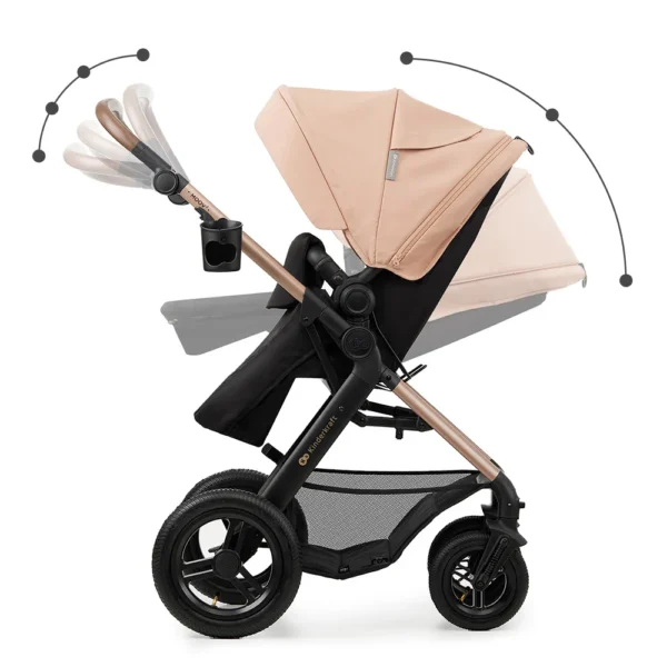 Poussette multifonctionnelle 4en1 MOOV 2 AIR beige
