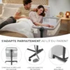 Lit Bébé Cododo avec Matelas de Naissance