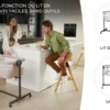 Lit Bébé Cododo avec Matelas de Naissance