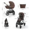 Poussette multifonction 3en1 PRIME 3 - Marron