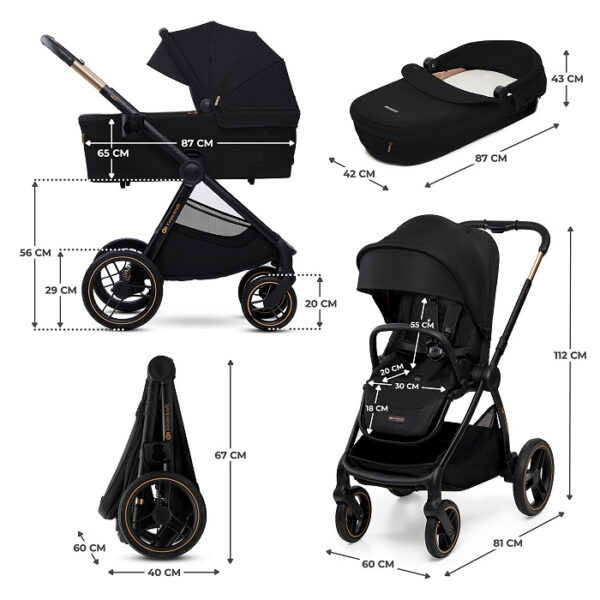 Poussette polyvalente NEA 2 -Noir