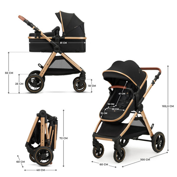 a9561ded-792e-4193-a24c-8c9b8598aaa9 Poussette multifonctionnelle 3 en 1 ESME PRO - Noir