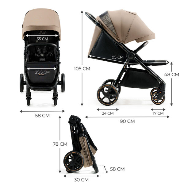 Poussette MITZY - Beige