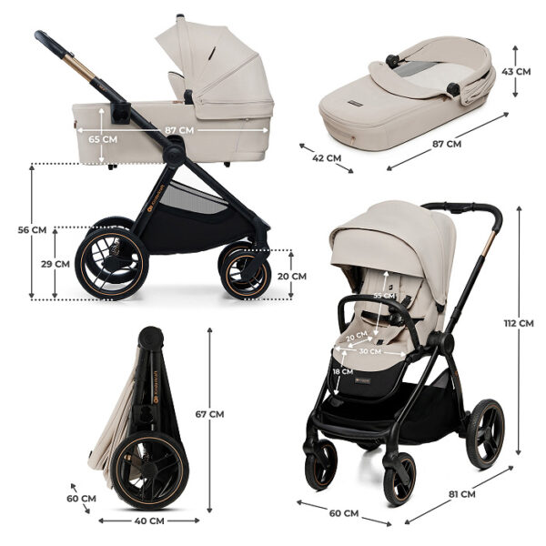 Poussette polyvalente NEA 2 - Beige