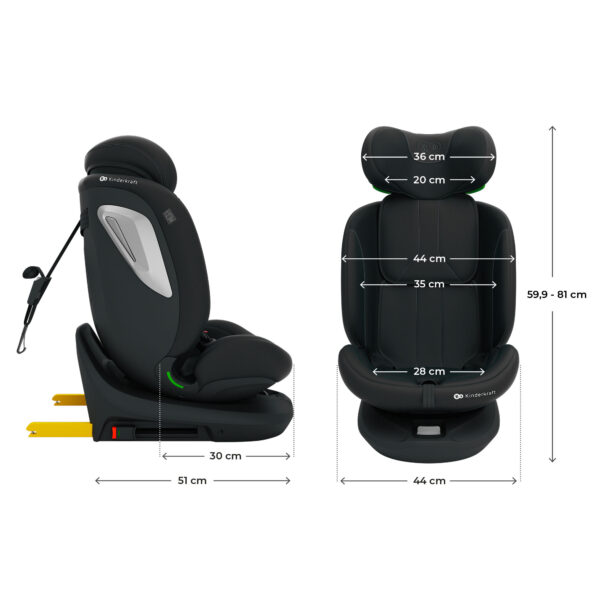 Siège auto I-GROW 2 PLUS - Noir