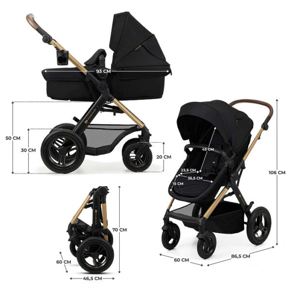 Poussette Trio MOOV 2 AIR - Noir