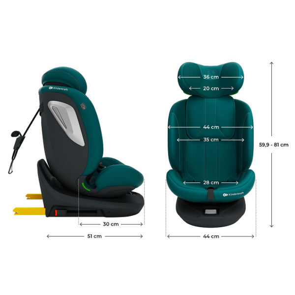 Siège auto I-GROW 2 PLUS - Vert foncé