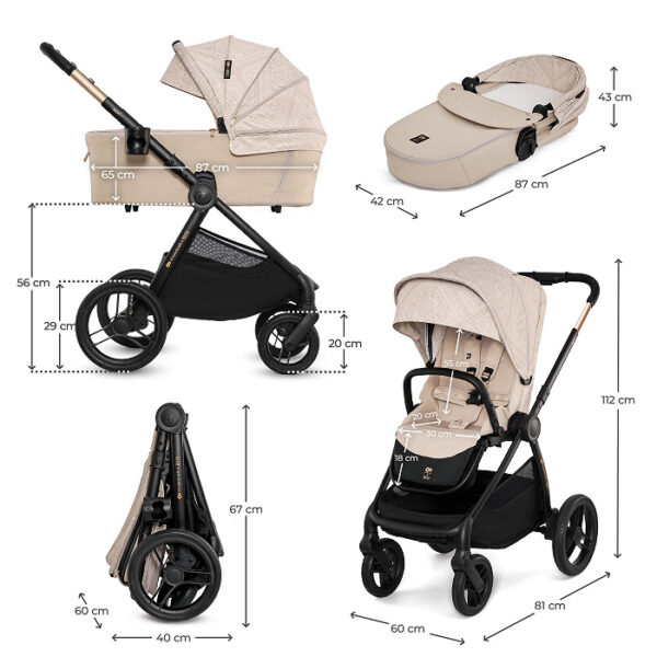 wwwwwwwwwwwwwwwwwwwww Poussette polyvalente NEA 2 - Whisper Dune
