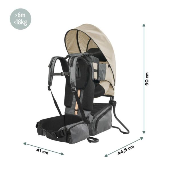Porte-bébé Randonnée + housse de pluie Moov & Hike Dune