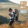 Porte-bébé Randonnée + housse de pluie Moov & Hike Dune