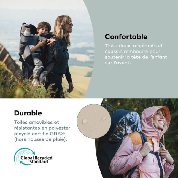 Porte-bébé Randonnée + housse de pluie Moov & Hike Dune
