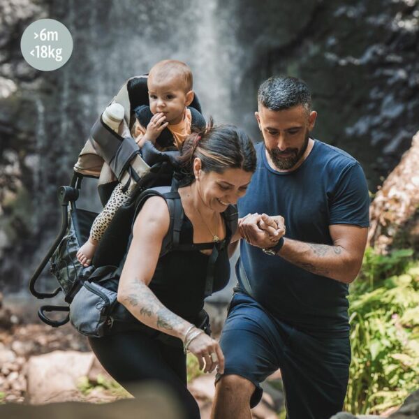 Porte-bébé Randonnée + housse de pluie Moov & Hike Dune
