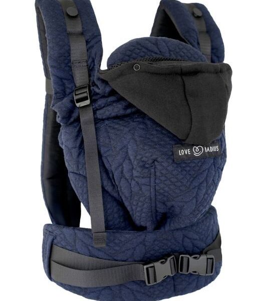 Porte-bebe Hoodiecarrier 2 0-36m Bleu Moelleux - LOVE RADIUS